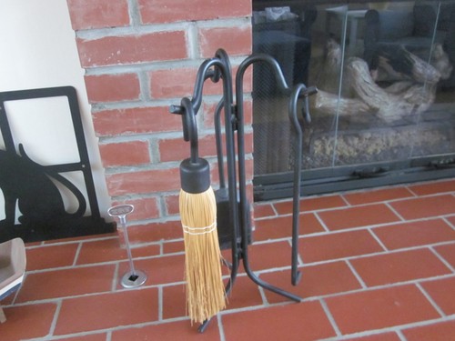 Cast iron fireplace - iron, tools