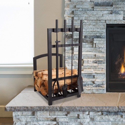 Fireplace tool set - set, log