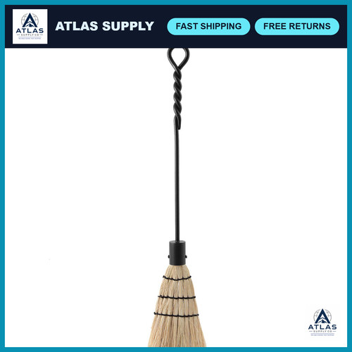 Rope handle fireplace tool set - rope,